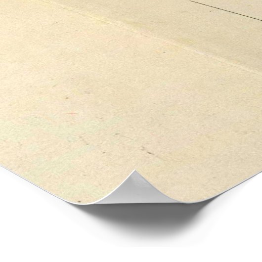  kaart van het Florida Panhandle (1870) Poster (Hoek)