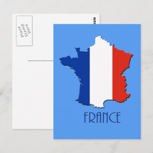 Kaart van het Franse briefkaart (Voorkant / Achterkant)