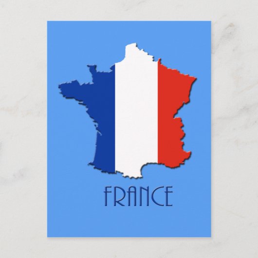 Kaart van het Franse briefkaart (Voorkant)
