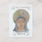 Kaart van het gebedsgebed visitekaartje (Voorkant)