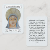 Kaart van het gebedsgebed visitekaartje (Voorkant / Achterkant)