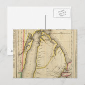 Kaart van het gebied Michigan (Voorkant / Achterkant)