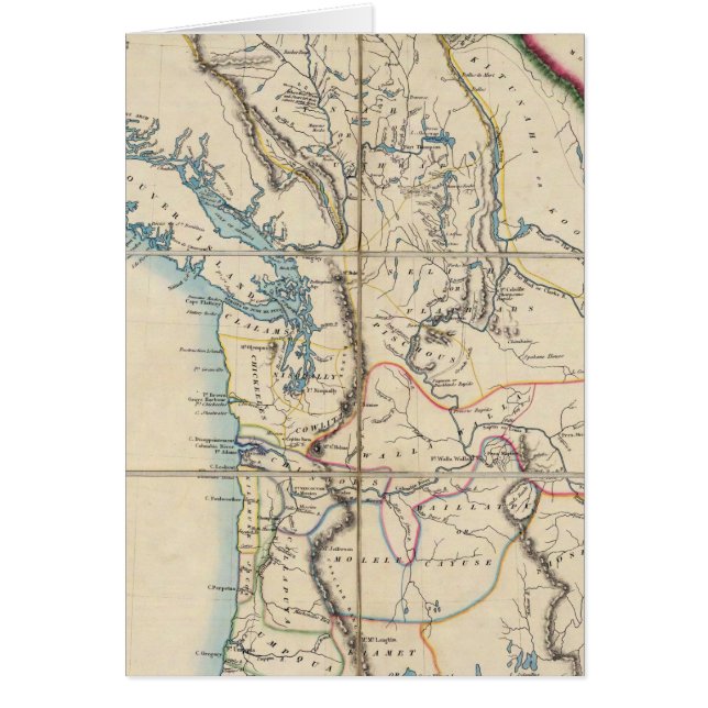 Kaart van het gebied Oregon 2 (Voorkant)