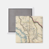 Kaart van het gebied Oregon 2 Magneet (Voorkant / Achterkant)
