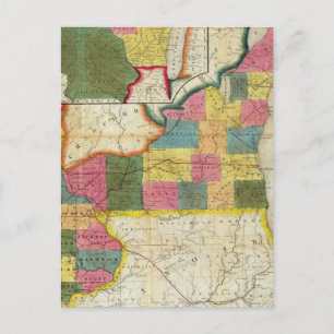 Kaart van het Gebied van de Gesettled Wisconsin