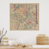  kaart van het gebied van de noordelijke meren (18 poster (Keuken)