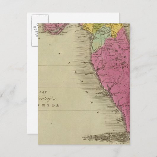 Kaart van het Gebied van Florida (Voorkant / Achterkant)