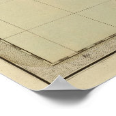 Kaart van het Gebied van Florida Poster (Hoek)