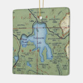 kaart van het geelsteenmeer keramisch ornament (Links)