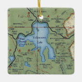 kaart van het geelsteenmeer keramisch ornament (Voorkant)