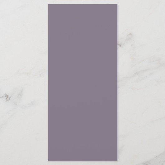 Kaart van het gekleurd menu Wisteria (Achterkant)