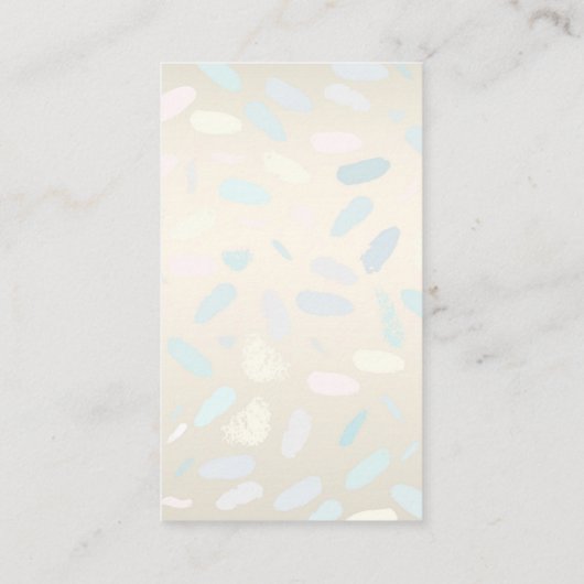 kaart van het gezichtsveld van de hedendaagse vrou visitekaartje (Achterkant)