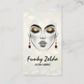 kaart van het gezichtsveld van de hedendaagse vrou visitekaartje