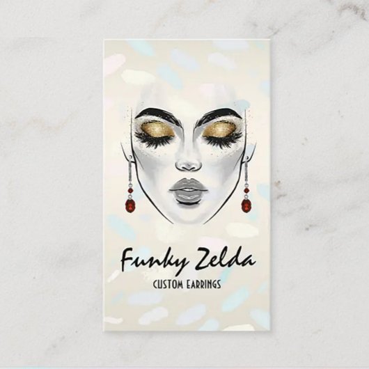 kaart van het gezichtsveld van de hedendaagse vrou visitekaartje