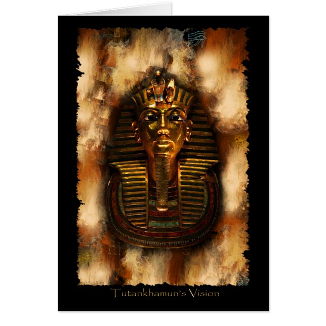 KAART VAN HET GEZICHTSVERMOGEN VAN TUTANKHAMUN (Voorkant)