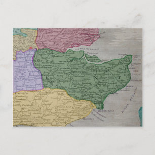 kaart van het graafschap Kent, Engeland