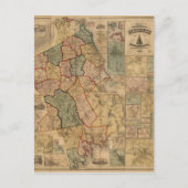 Kaart van het graafschap Plymouth Massachusetts (1 (Voorkant)