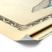 Kaart van het graafschap Unie Poster (Hoek)