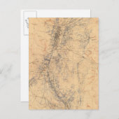 Kaart van het graafschap Washoe met mijnbouwclaims (Voorkant / Achterkant)