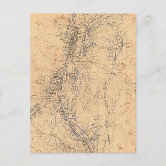 Kaart van het graafschap Washoe met mijnbouwclaims (Voorkant)