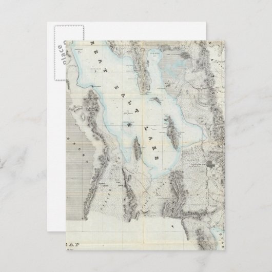 Kaart van het Great Salt Lake (Voorkant / Achterkant)