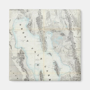 Kaart van het Great Salt Lake Magneet