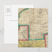 Kaart van het grondgebied van Arkansas (Voorkant / Achterkant)