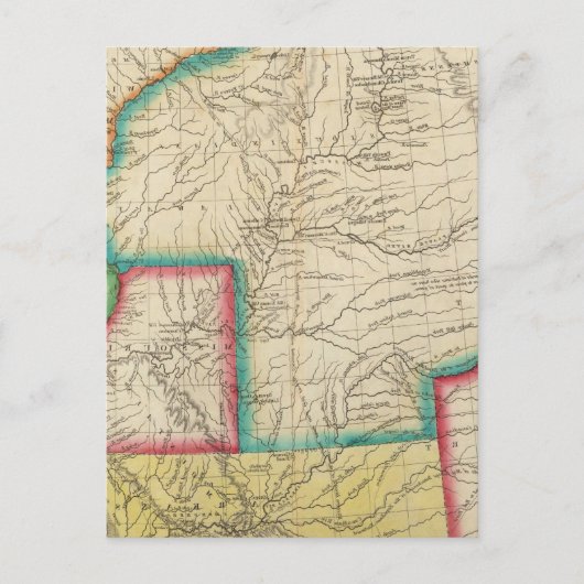 Kaart van het grondgebied van Arkansas (Voorkant)