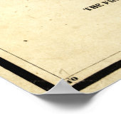 Kaart van het grondgebied van Montana (1865) Poster (Hoek)