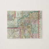 Kaart van het grondgebied van Montana Legpuzzel (Horizontaal)