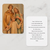 Kaart van het Heilig Gezin Visitekaartje (Voorkant / Achterkant)