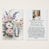 Kaart van het Heilig Maria Begrafenis Katholiek Ge (Voorkant /achterkant)