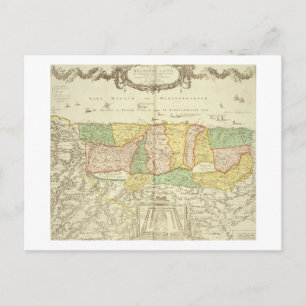Kaart van het Heilige Land, geb. door Jan Barend E