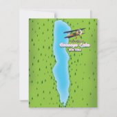 kaart van het Honeoye Lake New York (Voorkant)