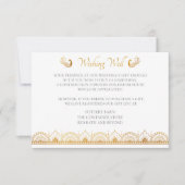 Kaart van het Indiase Gold Ethnic Pattern Wedding (Voorkant)