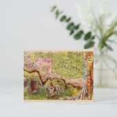 kaart van het Indische Gebied Oklahoma (Staand voorkant)