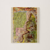  kaart van het Indische Gebied Oklahoma Legpuzzel (Verticaal)