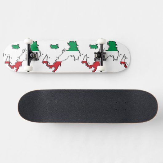 Kaart van het Italiaanse skateboard (Horizontaal)