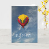 Kaart van het Jubileum van de luchtballon omhoog, (Gele Bloem)