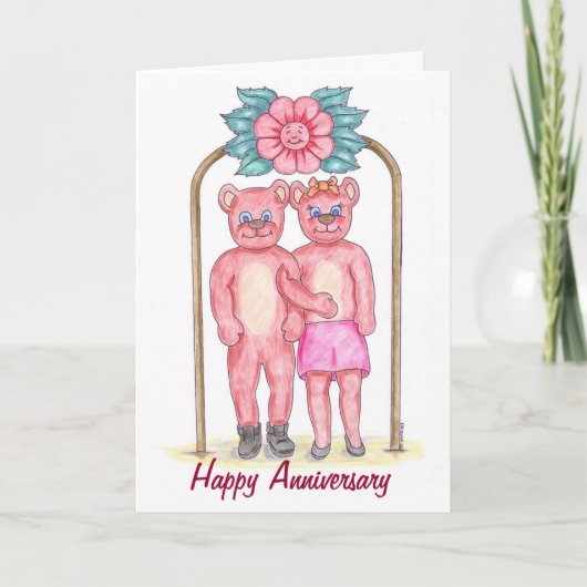 Kaart van het Jubileum van de teddybeer de (Voorkant)