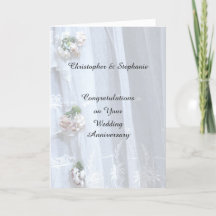 Kaart van het Jubileum van het huwelijk,  kant