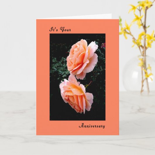 Kaart van het Jubileum van het huwelijk met Sonya (Gele Bloem)