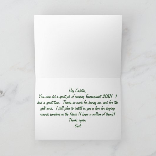 Kaart van het kampement (Binnen)