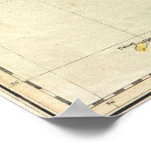  kaart van het Kanaal (1814) Poster (Hoek)