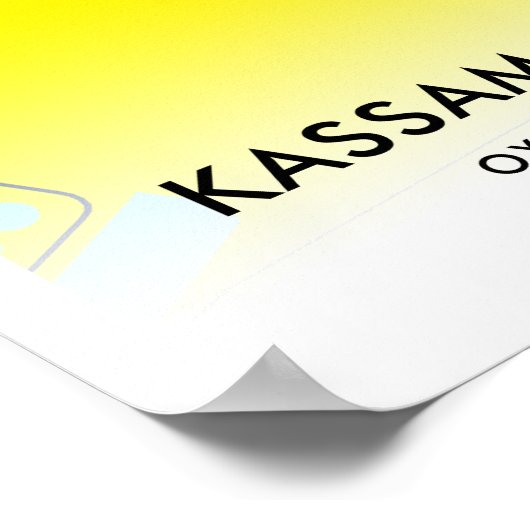 Kaart van het Kassam Stadium - Home of Oxford Unit Poster (Hoek)