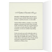 Kaart van het katholieke Betrothal Prayer (Binnen (Links))