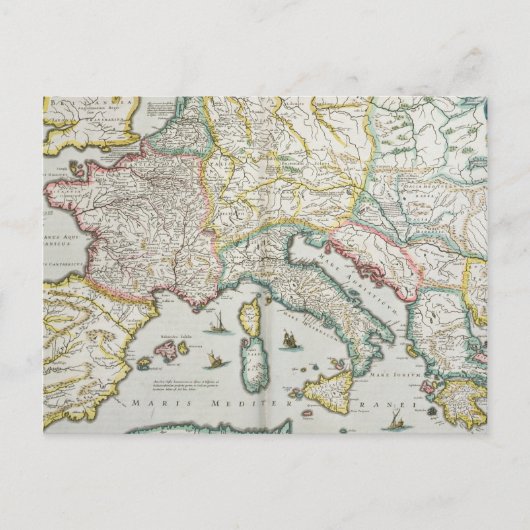 Kaart van het keizerrijk van Karel de Grote (Voorkant)