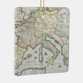 Kaart van het keizerrijk van Karel de Grote Keramisch Ornament (Rechts)