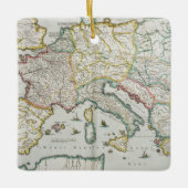 Kaart van het keizerrijk van Karel de Grote Keramisch Ornament (Voorkant)