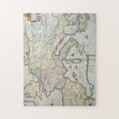 Kaart van het keizerrijk van Karel de Grote Legpuzzel (Verticaal)